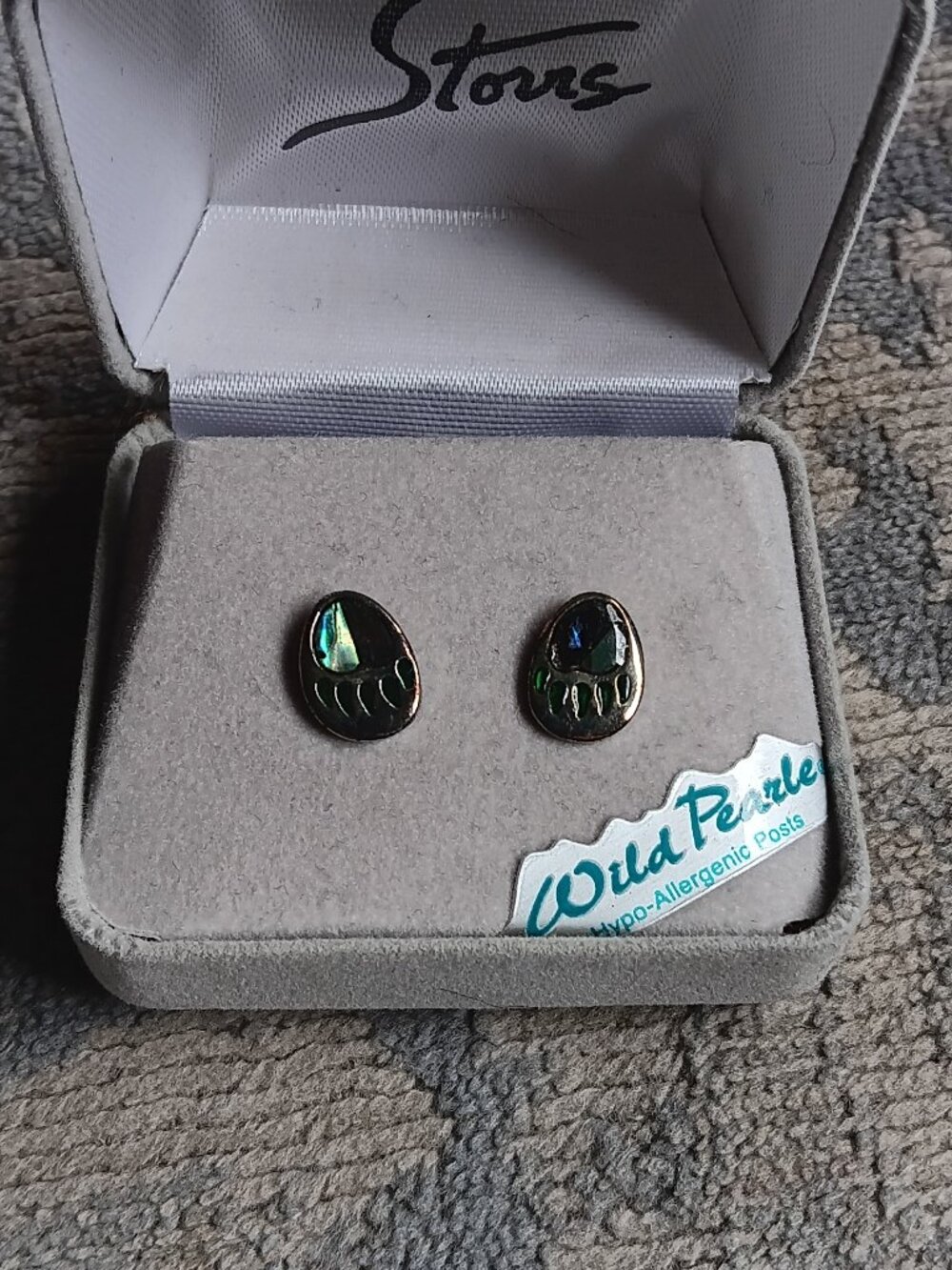New abalone wild pearle earrings